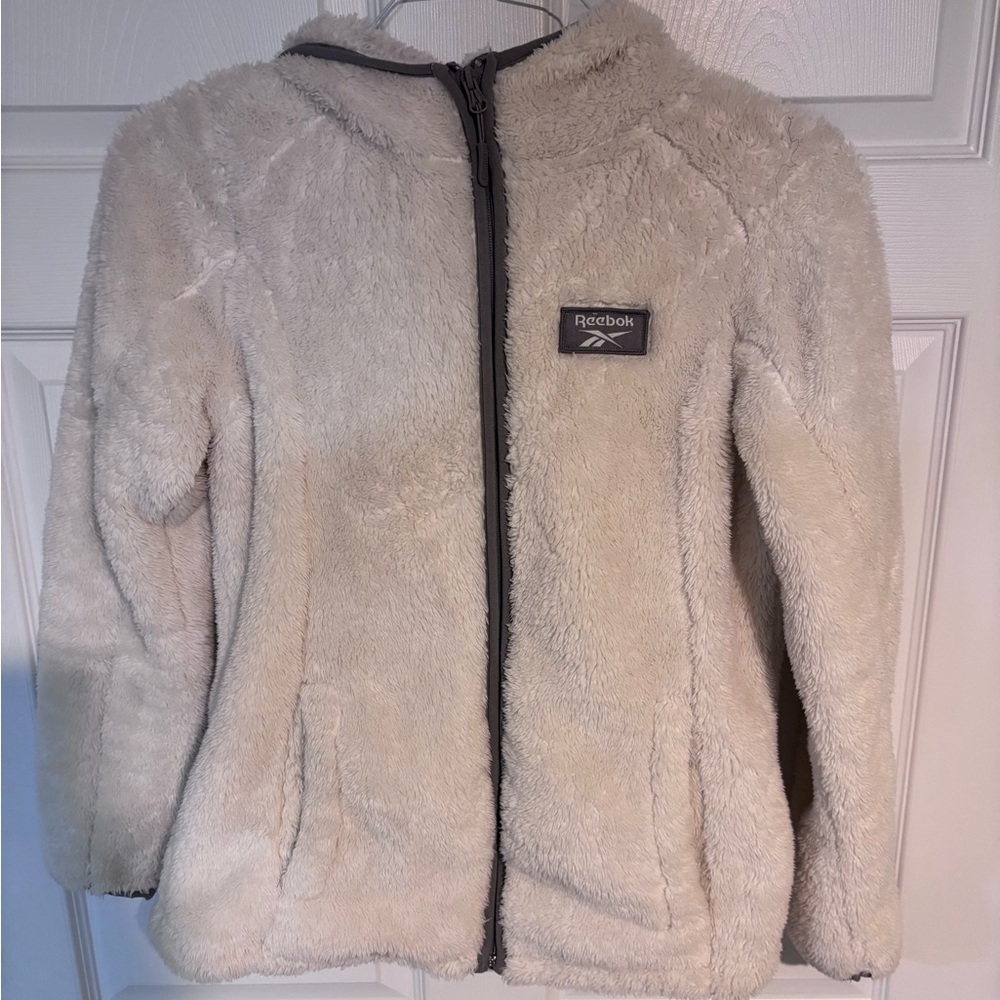 Reebok Off-White Fleece Jacket